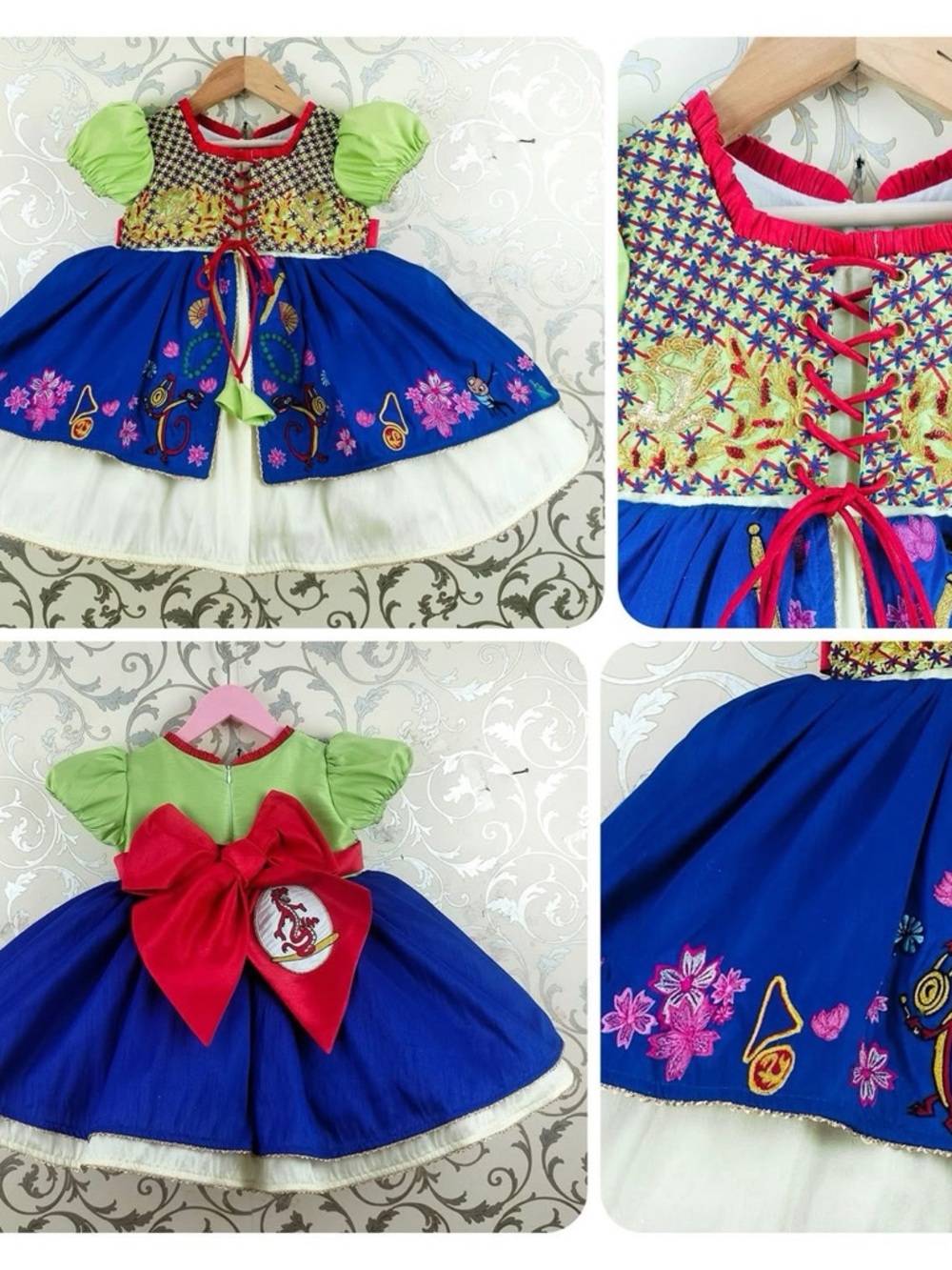 Oh Shana Mulan Dress 5T Custom Disney Princess Costume NWT - Picture 2 of 4